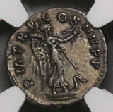 101 TRAJAN NGC XF Roman Empire Denarius Victory Ship Coin 5/5 4/5 (18100204CZ)
