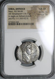 62 NGC Ch XF Nero AR Tetradrachm Roman Empire Antioch Provincial Eagle Pedigree (22031402C)