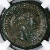 114 NGC XF Trajan Laodicea Ad Mare AE26 Tyche Bust Fortuna (21012203C)