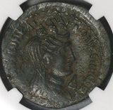 114 NGC XF Trajan Laodicea Ad Mare AE26 Tyche Bust Fortuna (21012203C)