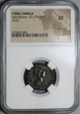 193 Lydia Tabala NGC XF Julia Domna Roman Provincial AE22 Cybele (20112102C)