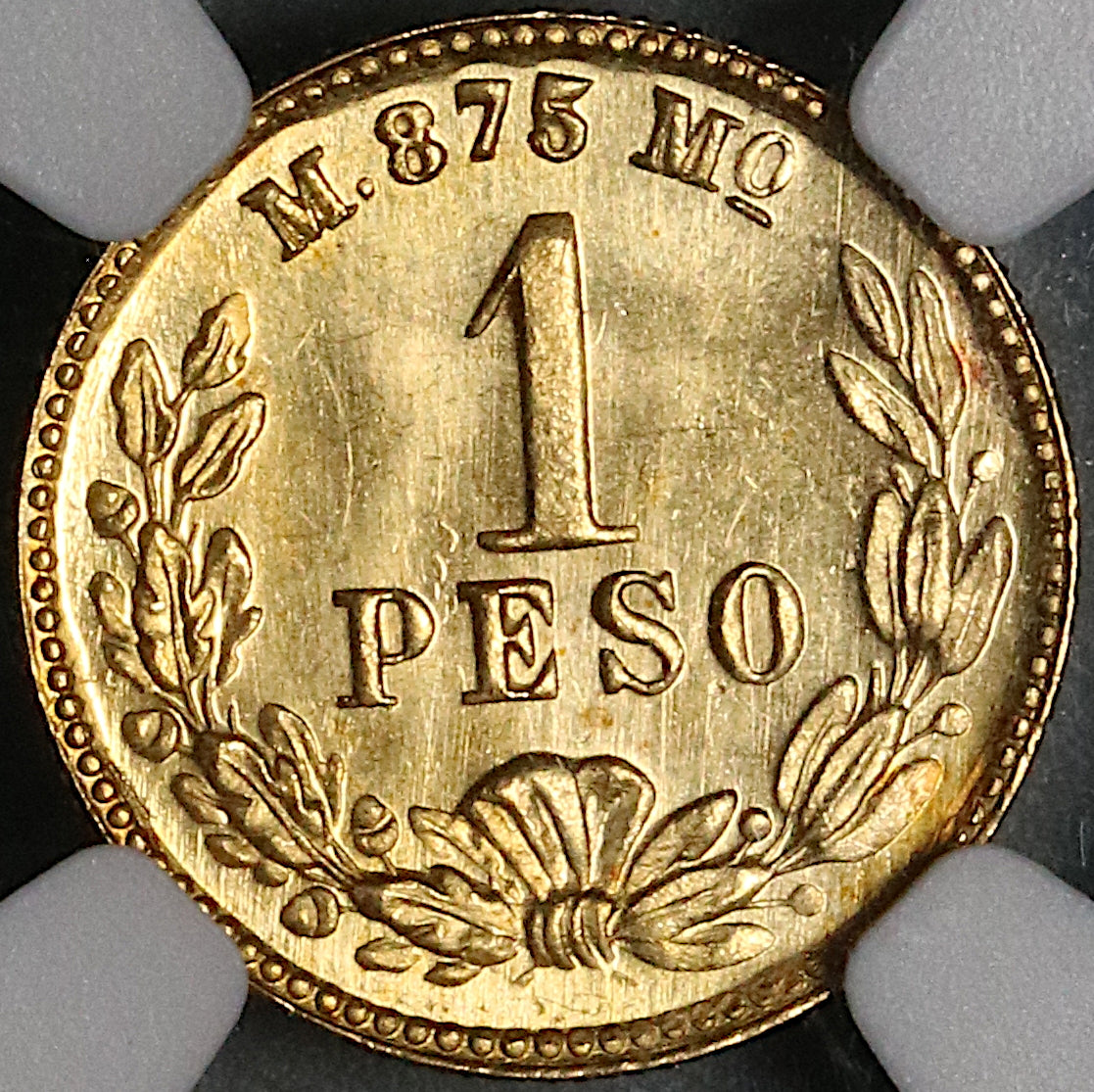 1903-Mo NGC MS 65 Mexico Gold 1 Peso Gem Mint State Coin