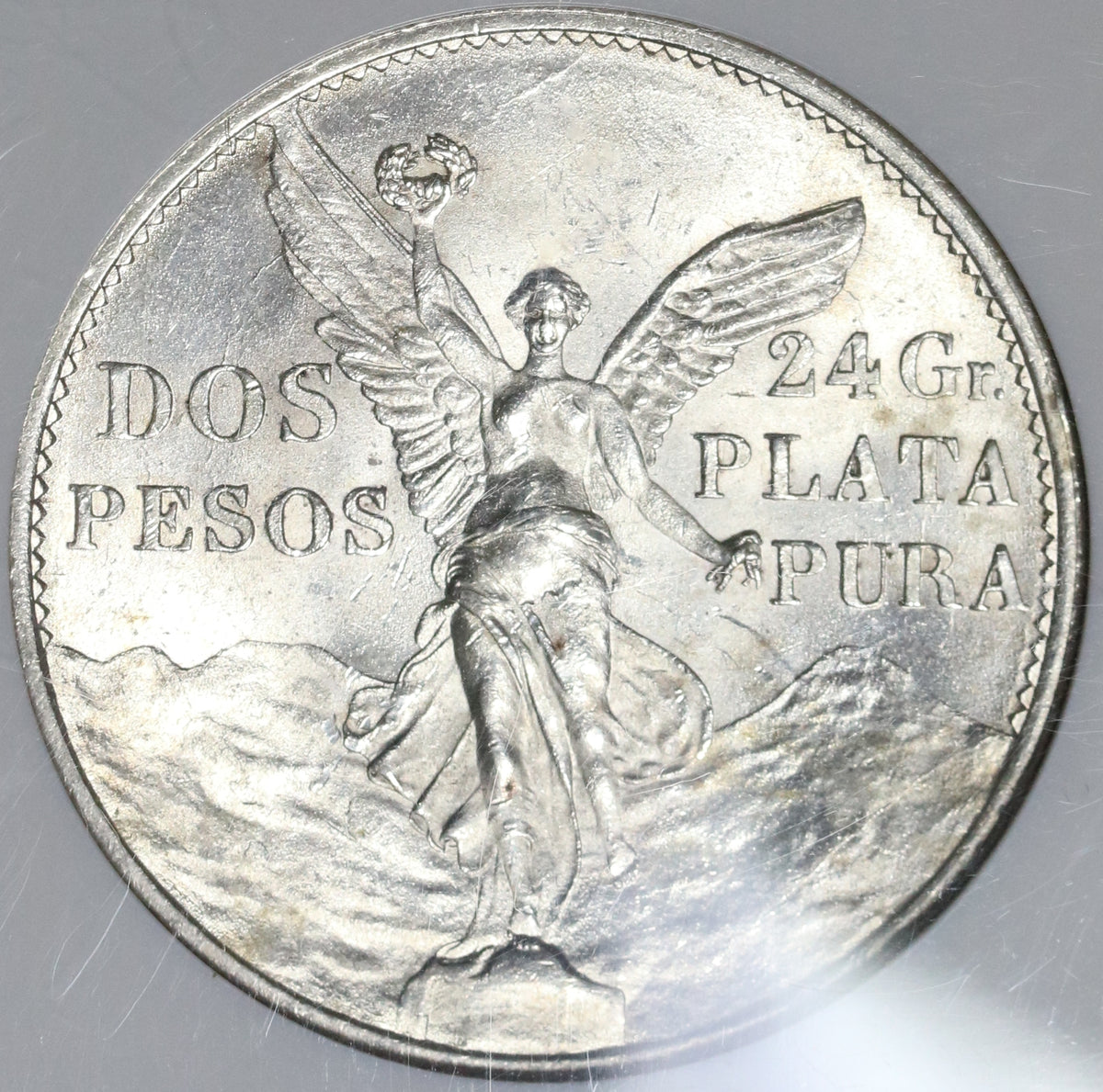 1921 NGC MS 64 Mexico 2 Dos Pesos Independence Centennial Silver