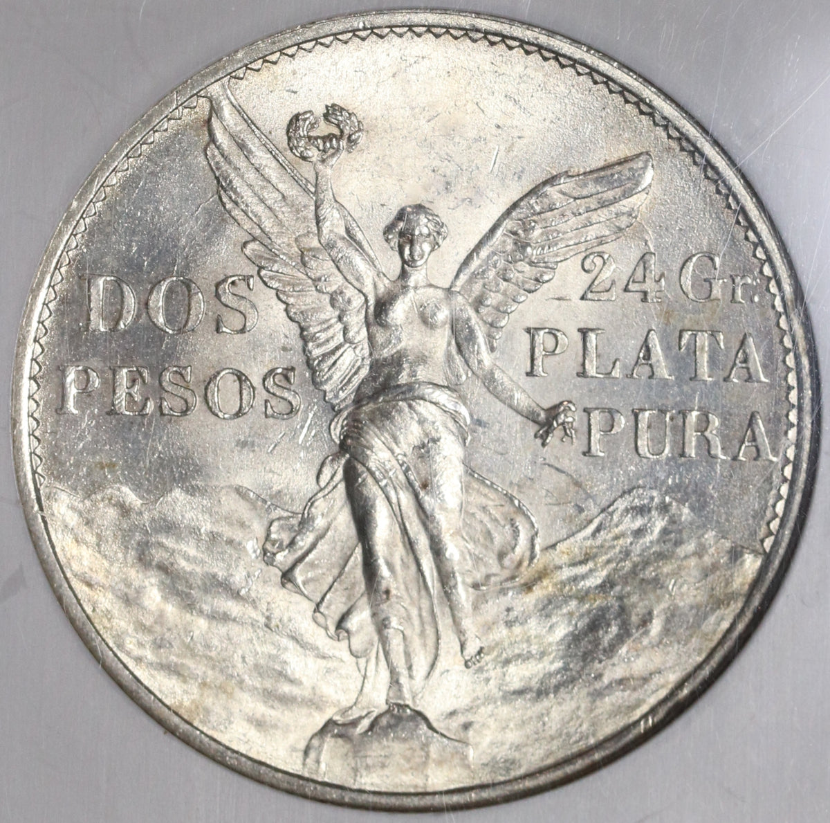 1921 NGC MS 64 Mexico 2 Dos Pesos Independence Centennial Silver