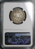 1851-Mo NGC AU Det Mexico City 2 Reales Rare Cap Rays Silver Coin (21100904C)
