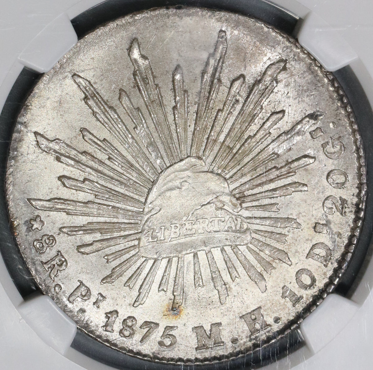 1875-Pi NGC MS 64 Mexico 8 Reales Potosi Mint Rare Grade Silver