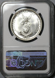 1936 NGC MS 65 Philippines Roosevelt Quezon 1 Peso Silver Commonwealth Commemorative Coin (20011402C)