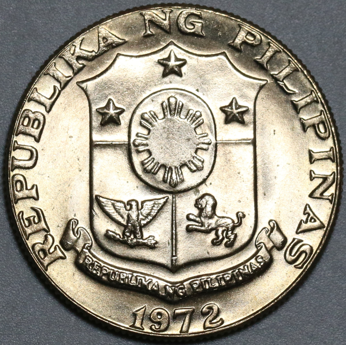 1972 Philippines 50 Sentimos Choice UNC Marcelo Del Pilar Coin