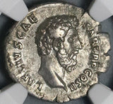 137 NGC XF Aelius Caesar Roman Empire Denarius Pietas Rare (21110201C)