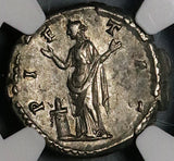 137 NGC XF Aelius Caesar Roman Empire Denarius Pietas Rare (21110201C)