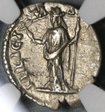 194 NGC XF Roman Empire Clodius Albinus Denarius Felicitas Rare (20010304C)