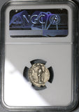 194 NGC XF Roman Empire Clodius Albinus Denarius Felicitas Rare (20010304C)