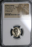 194 NGC XF Roman Empire Clodius Albinus Denarius Felicitas Rare (20010304C)