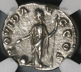 193 NGC Ch XF Clodius Albinus Caesar Roman Empire Denarius Rare Providentia Silver (21101301C)