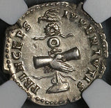 79 NGC Ch VF Domitian Denarius Roman Empire Navy Victory Legion Eagle  (22030202C)