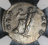 71 NGC VF Titus Caesar Roman Empire Denarius Neptune Pedigree (20020304C)