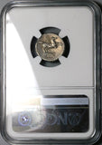 90 BC NGC Ch F Titius AR Denarius Roman Republic Pegasus Bacchus Liber Silver (23032602C)