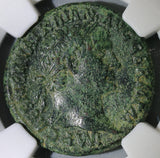 101 NGC VF Trajan Roman Empire AE As Victory Shield Inscribed SPQR (19042601C)