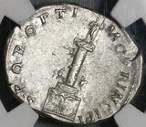 114 NGC Ch XF Trajan's Column Denarius Roman Empire Dacian Military Monument (21020903C)