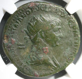 113 NGC F Trajan's Column Dupondius Roman Empire Military Monument (20042701C)