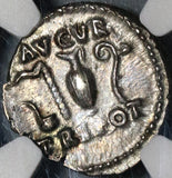 70 NGC Ch AU Vespasian Roman Empire Denarius Religious Ceremony Implements (20060201C)