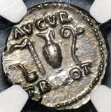 70 NGC Ch AU Vespasian Roman Empire Denarius Religious Ceremony Implements (20060201C)