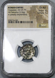 70 NGC Ch AU Vespasian Roman Empire Denarius Religious Ceremony Implements (20060201C)