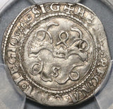 1474 PCGS XF Spain Ferdinand Isabella 1/2 Real Variety Seville Mint Silver Coin (21012601C)