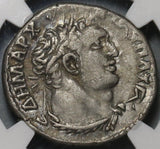 112 Phoenicia Tyre NGC Ch VF Trajan Roman Provincial Silver Tetradrachm Melqarth (20112101C)