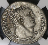 112 Phoenicia Tyre NGC Ch VF Trajan Roman Provincial Silver Tetradrachm Melqarth (20112101C)