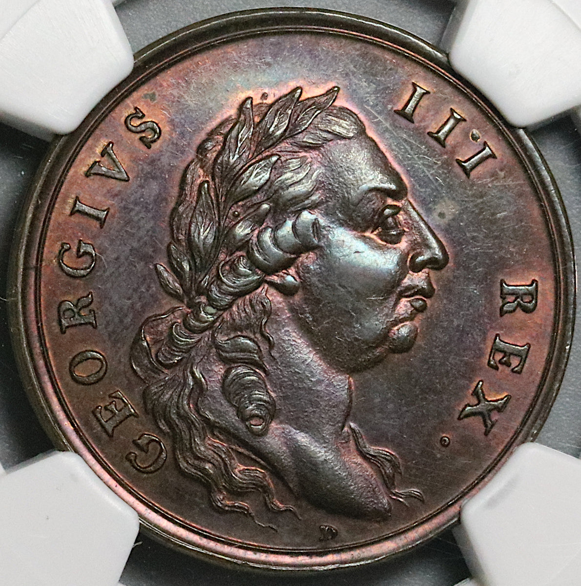 パチンコ枠 イギリス 1789 NGC MS 64 Bath 1/2 Penny George III Visit Conder