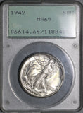 1942-P PCGS MS 65 Walking Liberty Half Dollar Old Green Rattler 50C (21080204C)
