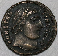 325 Constantine I Great XF Follis Alexandria Mint Campgate (23121305R)