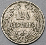 1896 Venezuela 12 1/2 Centimos AVF Horse Coin (23113001R)