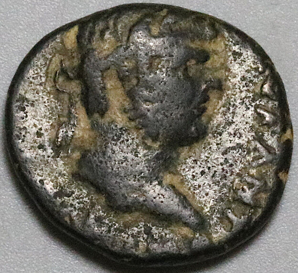 198-217 Caracalla, AE19 Eastern Greek Imperial Tyche Turreted Bust (23121308R)