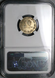 1896 NGC MS 62 Argentina 10 Centavos Rare Key Liberty Head Coin POP 2/2 (23053102C)