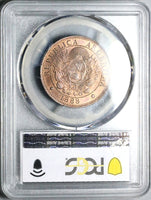 1888 PCGS MS 64 RB Argentina 2 Centavos Liberty 659k Key Coin POP 4/0 (24092402D)