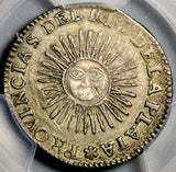 1826-RA PCGS XF 45 Argentina 2 Soles Rio Plata Province Sun Face Silver Coin (26060401C)