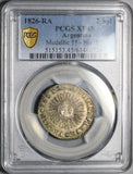 1826-RA PCGS XF 45 Argentina 2 Soles Rio Plata Province Sun Face Silver Coin (26060401C)