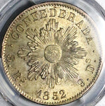 1852 PCGS MS 63 Argentina 8 Reales Cordoba Sunface Silver Coin POP 2/1 (23082905C)