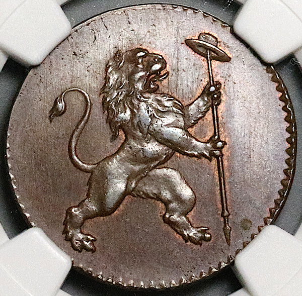 1790 NGC MS 63 Austrian Netherlands 2 Liards Belgium Insurrection Coin (23082904C)