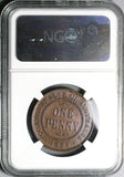 1925 NGC XF 45 Australia Penny Key George V Britain Empire Coin (26010402C)