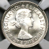 1962 NGC PF 64 Australia 6 Pence Gem Proof Elizabeth II 2k Coin (25042802C)