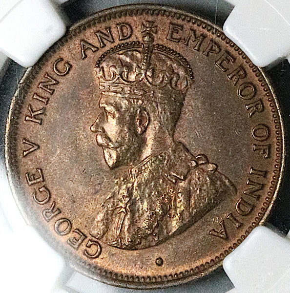 1916-H NGC MS 66 British Honduras 1 Cent George V Britain
