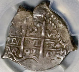 1691 PCGS XF 45 Bolivia Cob 2 Reales Potosi Charles II Spain Colony Pedigree Coin`POP 1/1 (26081703D)