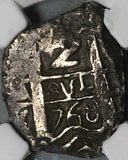 1768 NGC VF 35 Bolivia Cob 2 Reales Potosi Charles III Colonial Silver Coin POP 2/0 (26011901C)
