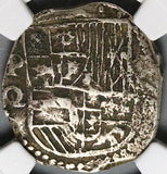 1612 Q/C NGC XF 40 Bolivia Cob 4 Reales Potosi Philip III Coin POP 1/3 (24111304C)