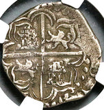 1612 Q/C NGC XF 40 Bolivia Cob 4 Reales Potosi Philip III Coin POP 1/3 (24111304C)