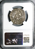 1612 Q/C NGC XF 40 Bolivia Cob 4 Reales Potosi Philip III Coin POP 1/3 (24111304C)