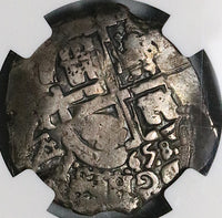 1658 NGC VF 30 Bolivia Cob 4 Reales Potosi Philip IV Silver Coin POP 1/0 (23071703D)